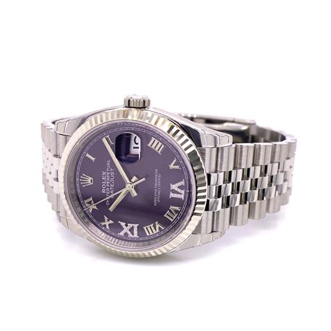 rolex datejust purple dial